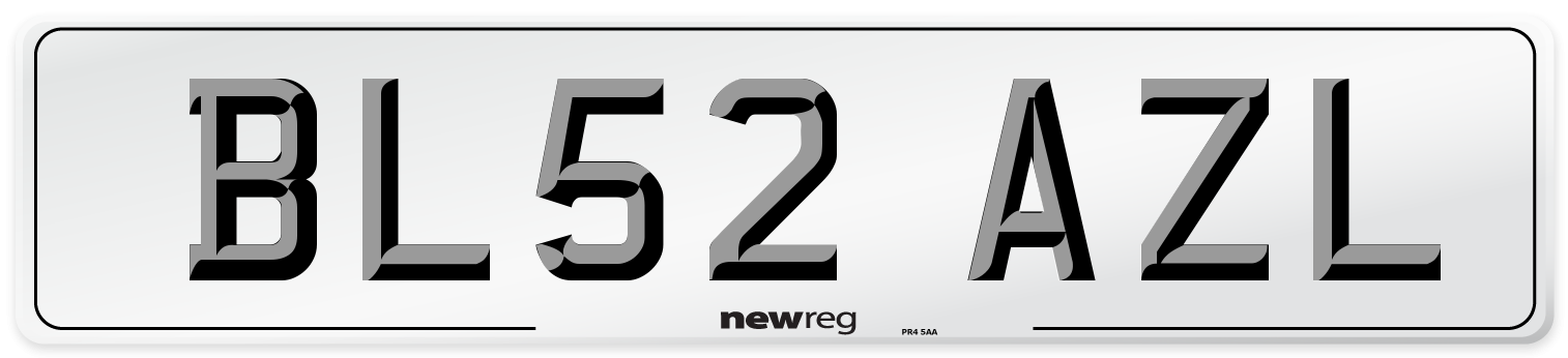 BL52 AZL Number Plate from New Reg